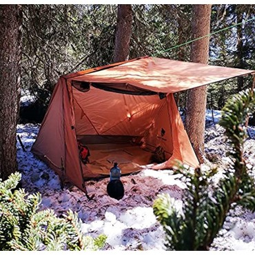 GEERTOP Rucksackzelt 1-2 Personen Campingzelt Ultraleichte Wasserdicht 3 Saison für Trekking Outdoor Festival Camping Rucksack mit kleinem Packmaß （Keine Pole）