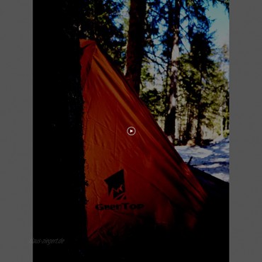 GEERTOP Rucksackzelt 1-2 Personen Campingzelt Ultraleichte Wasserdicht 3 Saison für Trekking Outdoor Festival Camping Rucksack mit kleinem Packmaß （Keine Pole）