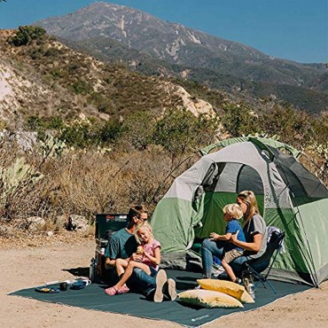 V VONTOX Tent Tarp Waterproof 10 x 10 Ft Camping Tarp Rain Fly Tent Tarp Light Ripstop Fabric PU3000mm Anti-UV 6 Aluminum Tent Stakes + 8 Guy Lines for Camping Travel Outdoor Hammocks