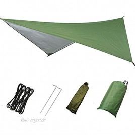 WERTAZ Camping Zeltplane Tarp für Hängematte Leichte Wasserdicht Hammock Tent Tarp für Zelt Wanderungen Camping Picknick