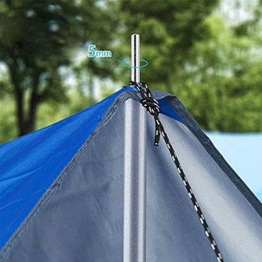 GROOFOO 2 X 2M 2 X 1.7M Zeltstangen Eisen Aufstellstange Einstellbare Tarpstange für Zelte Regenplane Campingzelt Sonnensegel Mehrzweck Stützstange
