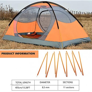 VGEBY Zeltstange Zeltgestänge Camping Ersatzkit Für Schutzdach Beim Wandern Camping