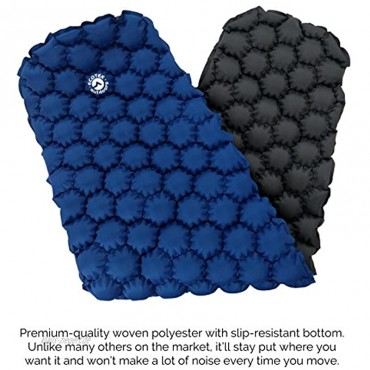 ECOTEK Isolierte Hybern8 4 Jahreszeiten Ultraleicht aufblasbare Schlafunterlage für Wandern Rucksackreisen und Camping geformtes FlexCell Design – perfekt für Schlafsäcke und Hängematten