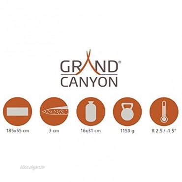 Grand Canyon Cruise 10 selbstaufblasbare Isomatte Luftmatratze 198 x 76 x 10 cm für Camping Outdoor Festival Gästebett sehr bequem 10 cm dicker Schaum extra breit verschiedene Farben