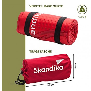 skandika Easy Single Double 3D Premium selbstaufblasende Isomatte Luftmatratze selbstfüllend ideal für Zelten Outdoor Camping Gästebett