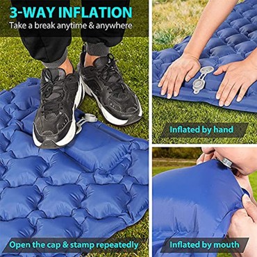 Aufblasbare Schlafmatte Camping-Matte Tragbare Selbstaufblasbare wasserdichte Schlafpolster-matratze Mit Kissen