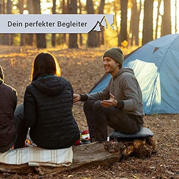 BERGBRUDER Ultraleichtes Sitzkissen Selbstaufblasend Camping Sitzmatte Outdoor Thermokissen