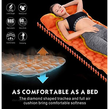 Idefair Aufblasbare Isomatte ultraleichte Campingmatten Outdoor-Matratze wasserdichte Luft-Schlafmatte mit Kissen für Zelte Wandern Rucksackreisen Camping Reisen Hängematte Strand