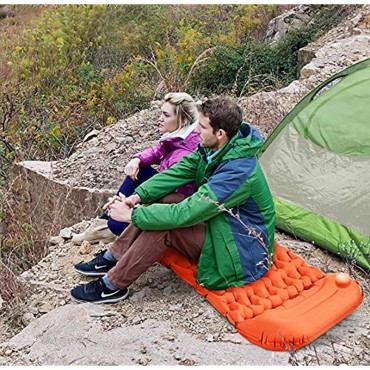 Idefair Aufblasbare Isomatte ultraleichte Campingmatten Outdoor-Matratze wasserdichte Luft-Schlafmatte mit Kissen für Zelte Wandern Rucksackreisen Camping Reisen Hängematte Strand