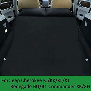 QCCQC Geeignet für Jeep Cherokee Renegade Commander automatische aufblasbare Bett Faltbare Kofferraum Reisekissen Luftmatratze schwarz 180 * 130 * 5 cm