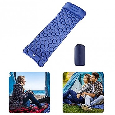 RainbowBeauty Camping-Matte Aufblasbare Luft-Camping-Pad Tragbare Selbst-aufblasbare wasserdichte Schlafpolster-Matratze mit Kissen für den Außenwanderern Rucksack