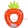 Jilong Strawberry Ring XXL Schwimmring Wasserspielzeug aufblasbarer Poolsessel Erdbeere 167x116x32cm