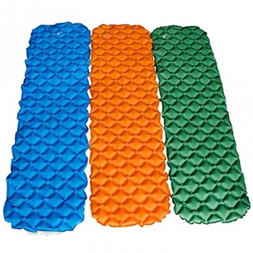 WANGLXST Strandzelt Aufblasbare Isomatte ultraleichte kompakte aufblasbare Matte tragbare Bettmatte für Wanderungen mit Wanderrucksack zusammenklappbare Luftmatratze Orange 90 * 55cm