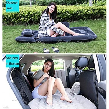 Weastion Auto Bett Auto Multifunktionale Luftmatratze Hinteres Bett Mit Kopfschutz Aufblasbare Reisebett Familie Auto Schlafmatte Selbstfahrende Ausrüstung Grau
