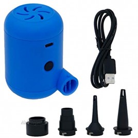 JIAN Tragbare 5V USB-Mini-elektrische Luftpumpe wiederaufladbare Aufblasen Defrat-Pumpen mit 3 Düsen-Auto-Inflator-Elektropumpen-Werkzeug im Freien Exquisite