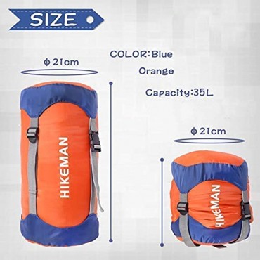 HIKEMAN Ultraleichter Kompressionssack Schlafsack Kompression für Outdoor Camping Wandern Rucksackreisen Reisen