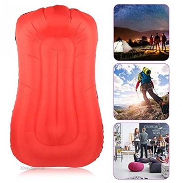JYLSYMJa Schlafsack Faltbare aufblasbare Schlafmatte Camping-Schlafbetten im Freien einlagiges faules Schlafsofa leicht zu tragenrot