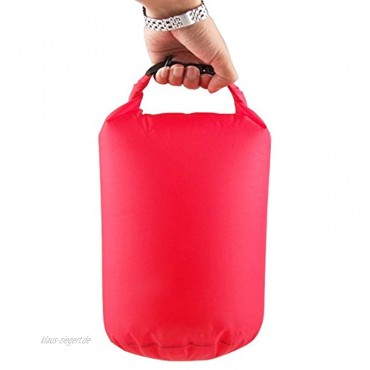 MagiDeal Wasserdichter Wickel Oben Kompressionssack Trocken Sack Trockenbeutel Dry Bag Sporttasche für Camping Schwimm Rot 12L