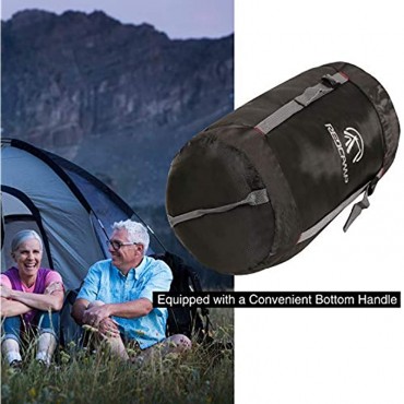 REDCAMP Schlafsack Stuff Sack schwarz M L XL und XXL Kompressionssack ideal für Rucksackreisen und Camping