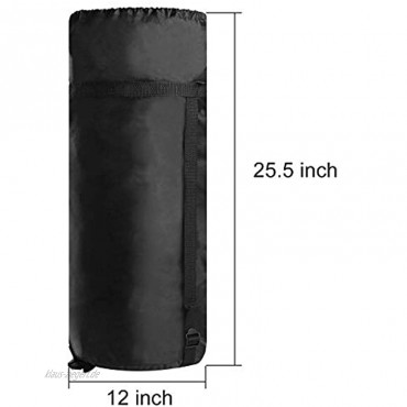 YINXN Wasserdichte Aufbewahrungstasche schwarz 46 l großer Kompressionssack ideal zum Tragen von Campingartikeln und zur Aufbewahrung von Familienartikeln.