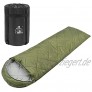 CampFeuer Deckenschlafsack | 220 x 75 cm | Erwachsene | Schlafsack für Camping und Outdoor Aktivitäten