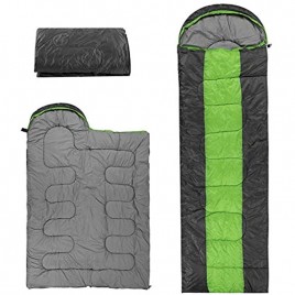 Camping Schlafsack Outdoor Deckenschlafsack Tragbar Ultraleichter Wasserdichter und Super Warme Baumwollfüllung für Erwachsene und Kinder Reisen Wandern Rucksacktouren