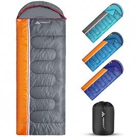 Forceatt Schlafsack hält Sich für 3 Jahreszeiten warm drinnen und draußen Ultraleicht Schlafsack für Erwachsene und Jugendliche geeignet für Wanderungen Camping und Outdoor-Aktivitäten