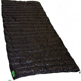 LOWLAND OUTDOOR 0 Ultra Compact Blanket Daunen Deckenschlafsäcke Schwartz 210 x 80 cm