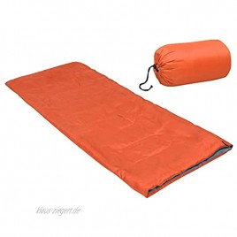 vidaXL Leichter Umschlag Schlafsack für Kinder mit doppeltem Reißverschluss Campingschlafsack Deckenschlafsack Kinderschlafsack Orange 670g 15°C