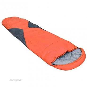 vidaXL Schlafsack mit 2-Wege-Reißverschluss Mumienschlafsack Campingschlafsack Deckenschlafsack Camping Reise Wander Orange 5℃ 1400g