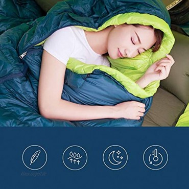 Zenph Mumien Camping Schlafsäcke Komforttemperatur 3-Saison Mumienschlafsack extrem klein & leich