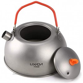 Lixa-da 600ml Titanium Teekessel zum Kochen von Wasser Kaffee Teekanne für Outdoor Camping Wandern Rucksack