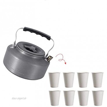 Nrpfell 1.1L AuuEn Camping Wasser Kocher Wasser Kocher Kaffee Kanne Tee Kanne Super Leicht