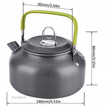 Shipenophy Picknick-Teekanne bequem zu verwenden Outdoor-Wasserkocher Outdoor-Teekanne Umweltfreundlicher tragbarer Camping-Wasserkocher für Camping