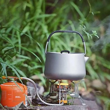 WUBAILI Tragbarer Campingkessel Titan 1,2 L Outdoor-Wanderkessel Kaffeekanne Kompakt Und Leicht Für Camping Wanderküche