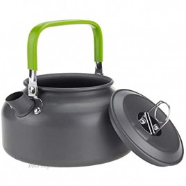 YOBAIH 0.8L Outdoor-Camping-Kessel Aluminiumlegierung Teekanne tragbare Kaffee Teekanne Kettle for Outdoor-Survival-Werkzeuge Campingkessel