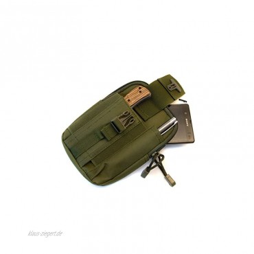 Outdoor Saxx® Taktische Gürtel-Tasche Hüft-Tasche Schutz Transport-Case für Ausrüstung Smartphone Handy GPS-Tracker Messer Oliv-grün