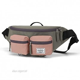 WindTook Gürteltasche Bauchtasche Hüfttasche Herren Damen Sport Brusttasche Doggy Bag Taschen Laufgürtel für Reise Wanderung Outdoor-Aktivitäten Pink