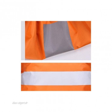 BESPORTBLE Rucksack Regen Abdeckung wasserdichte Tasche mit reflektierenden Streifen für Wandern Camping Klettern Radfahren Größe S Orange