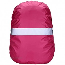 Ducomi Hochsichtbare Rucksack Regenhülle Wasserfeste Rucksackhülle für Camping im Freien Wandern Bergsteigen Klettern Gehen Radfahren Geeignet für Männer Frauen Kinder Rot S