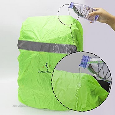 ioutdoor Regenschutz für Rucksäcke Schulranzen mit Reflektor wasserdichte Regenhülle Rucksack