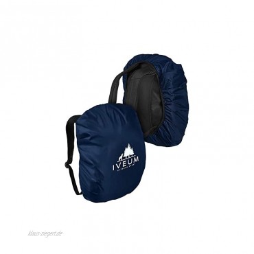 IVEUM 2 Stück Rucksack Regenschutz – Verschiedene Größen an Rucksack Regenüberzug – Rucksackschutz in 18 l – 70 l