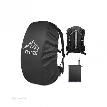 Regenschutz für Rucksäcke Crenze 15-90L Wasserdichter Regenhülle Rucksack Cover für Wandern Camping Radfahren Reisen und Schulranzen