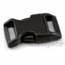 Ganzoo klick-Verschluss aus Kunststoff im 10er Set 1 Klippverschluss Steckschließer Steckverschluss für Paracord-Armbänder Hunde-Halsbänder Rucksack Farbe: schwarz