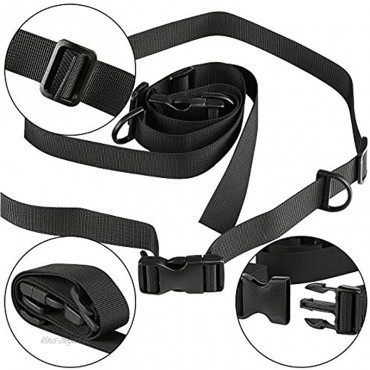 LIHAO 4X Brustgurt für Rucksack Schulranzen verstellbar abnehmbar schwarz 2,5 cm * 50 80 cm Verpackung MEHRWEG