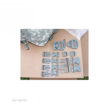 New 16ÂPC Schnalle Set MilitÃ¤r US Army Molle ACU Grau Foliage Green Quick Release Schnallen Gurtband Back Pack Ruck Sack von Uns Regierung GI USGI