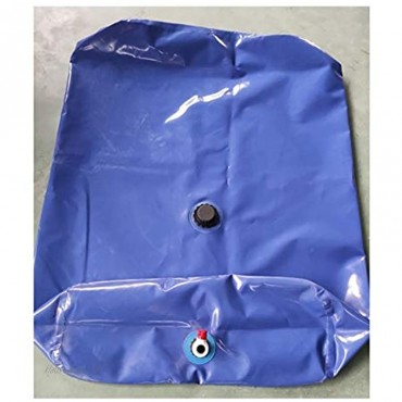 Faltbar Wasserblase Tasche Flexibel Trinkblase Hohe Kapazität Wasservorratsbehälter Auslaufsicher 0,9mm Dickes PVC Dauerhaft Für Outdoor-Camping Bewässerung Color : Blue Size : 1000L 2x1x0.5m