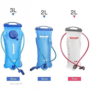 Galiy Outdoor Trinkblase Wasserrucksack Auslaufsicher Trinkrucksack mit drehbarer Düse 2 l und 3 l Tasche für Camping Wandern Radfahren Laufen
