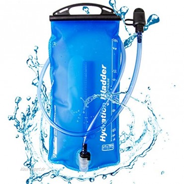 TRIWONDER 2L Trinkblase Wasserblase Trinkbeutel Wasserreservoir Wasserbehälter für Wandern Camping Rucksack Trinksystem