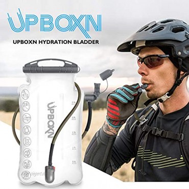 UPBOXN Trinkblase 3L Wasserreservoir BPA-frei auslaufsicher Wasserspeicher-Blase geschmacksfreier Trinkrucksack Ersatz für Outdoor Wandern Camping Radfahren Rucksackreisen